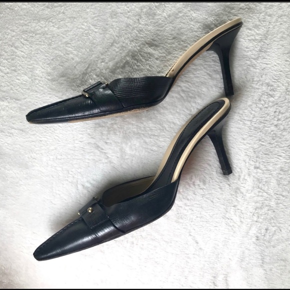 GUCCI Black Open-back Heels - Picture 10 of 12